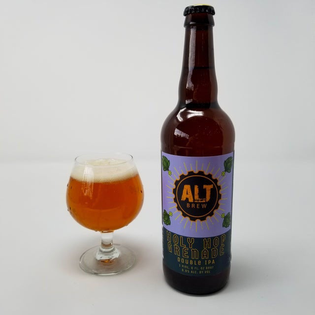 Holy Hop Grenade DIPA 22oz Bomber ALT Brew Gluten Free Craft Beer